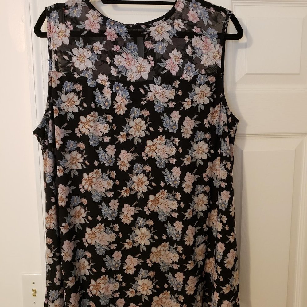 Black Floral Top
